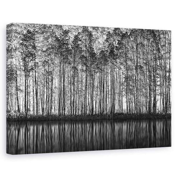 Tablou Canvas - Peisaj Pointilismului, Marime: 60 x 90 cm - - Roveli