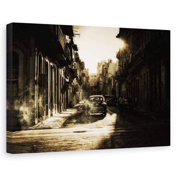 Tablou Canvas - Dimineata Mistica In Havana - - Roveli
