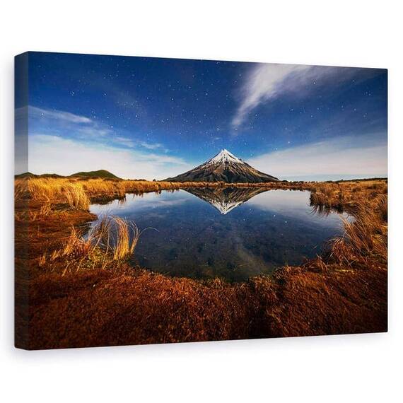 Tablou Canvas - Muntele Taranaki, Marime: 60 x 90 cm - - Roveli