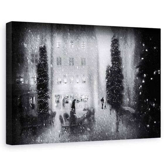 Tablou Canvas - Craciun In Oras, Marime: 60 x 90 cm - - Roveli