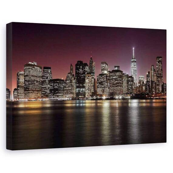 Tablou Canvas - Nyc Skyline, Marime: 60 x 90 cm - - Roveli