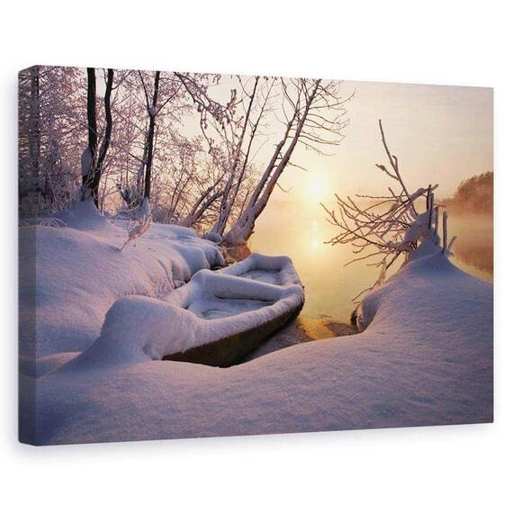 Tablou Canvas - Dimineata In Shatura, Marime: 60 x 90 cm - - Roveli