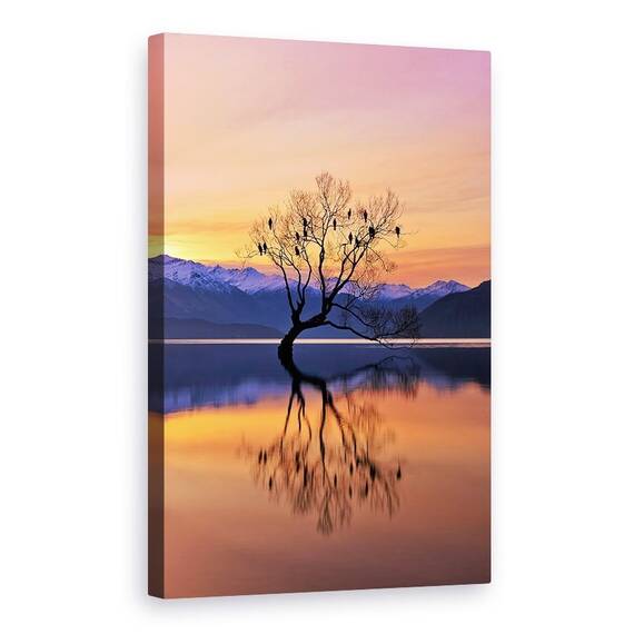 Tablou Canvas - Copacul Singuratic Nu E Singuratic, Marime: 60 x 90 cm - - Roveli