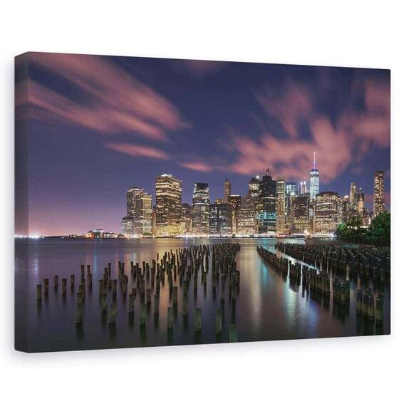 Tablou Canvas - New York Pe Timp De Noapte - - Roveli