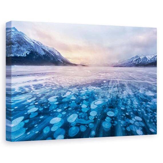 Tablou Canvas - Curent De Zapada Peste Lacul Arbraham, Marime: 60 x 90 cm - - Roveli