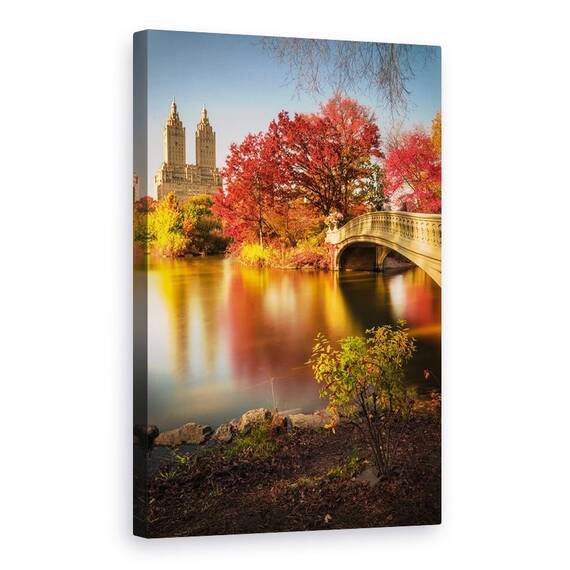Tablou Canvas - Toamna In Central Park, Marime: 60 x 90 cm - - Roveli