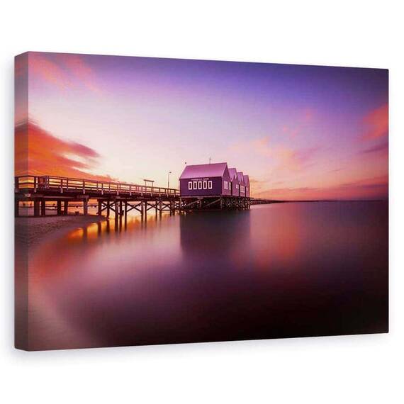 Tablou Canvas - Apus In Busselton, Marime: 60 x 90 cm - - Roveli