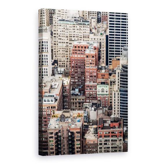Tablou Canvas - Manhattan Multicolor, Marime: 60 x 90 cm - - Roveli