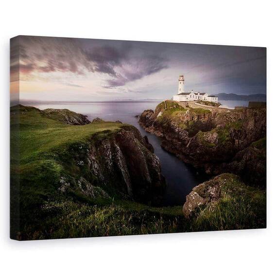 Tablou Canvas - Farul De La Fanad, Marime: 60 x 90 cm - - Roveli
