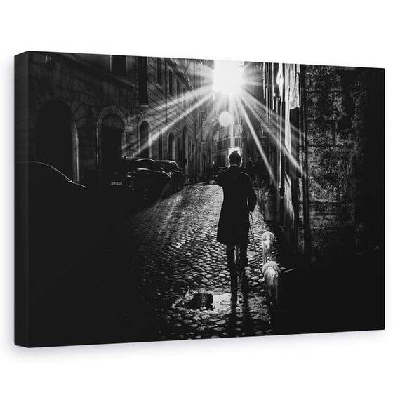 Tablou Canvas - Plimbare Cu Prietenii, Marime: 60 x 90 cm - - Roveli