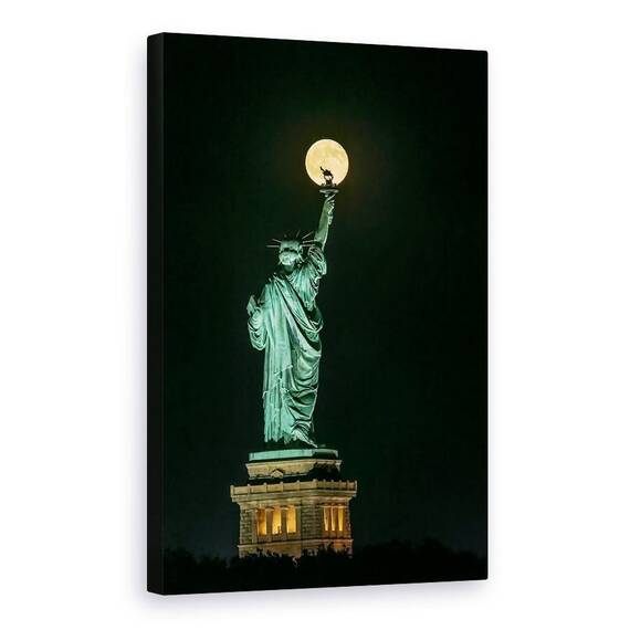 Tablou Canvas - Statuia Libertatii, Marime: 60 x 90 cm - - Roveli