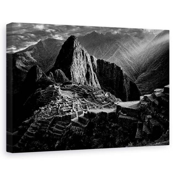 Tablou Canvas - Orasul Pierdut Al Incasilor, Marime: 60 x 90 cm - - Roveli