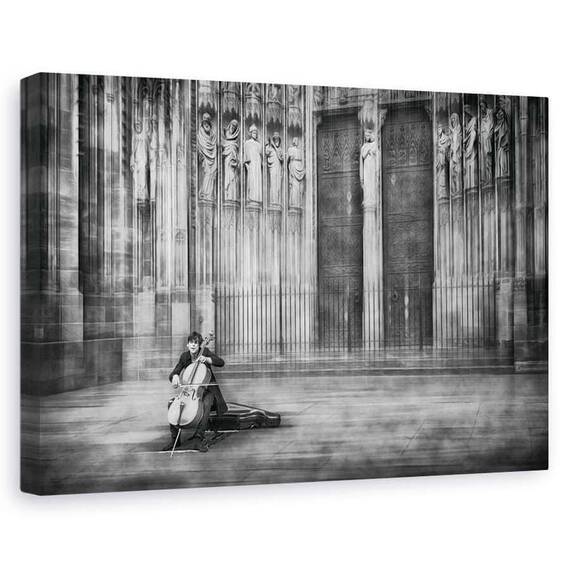 Tablou Canvas - Violoncelistul, Marime: 60 x 90 cm - - Roveli