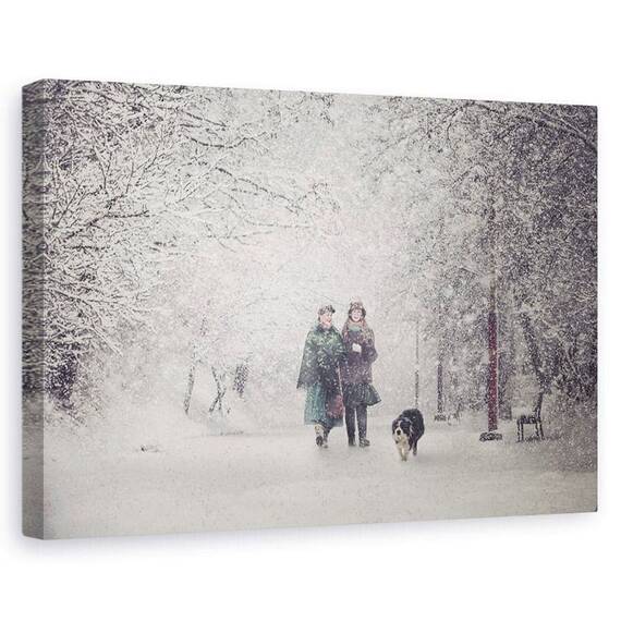 Tablou Canvas - Farmecul Furtunii De Zapada, Marime: 60 x 90 cm - - Roveli