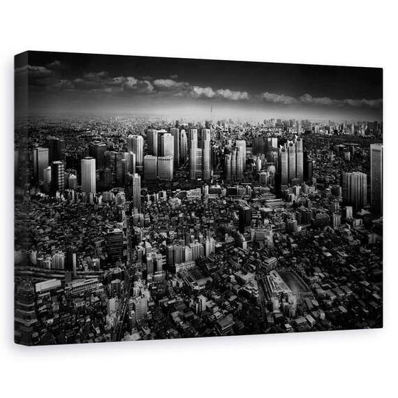 Tablou Canvas - Plimbare In Shinjuku, Marime: 60 x 90 cm - - Roveli
