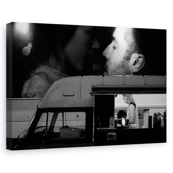 Tablou Canvas - La Paris, Marime: 60 x 90 cm - - Roveli