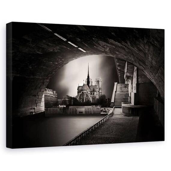Tablou Canvas - La Mijloc Curge Sena, Marime: 60 x 90 cm - - Roveli