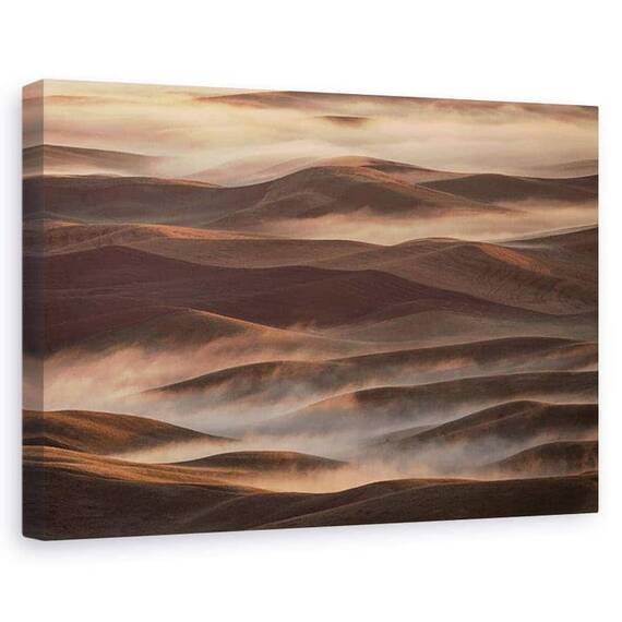 Tablou Canvas - Dimineata Devreme La Palouse, Marime: 60 x 90 cm - - Roveli