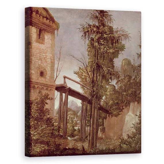 Tablou Canvas - Albrecht Altdorfer - Peisaj cu pasarela - - Roveli