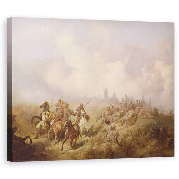 Tablou Canvas - Aleksei Danilovich Kivshenko - O scena din razboiul ruso-turc din 1877-78 - - Roveli