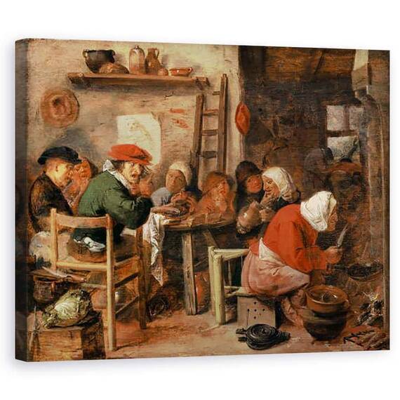 Tablou Canvas - Adriaen Brouwer - A Peasant Meal - - Roveli