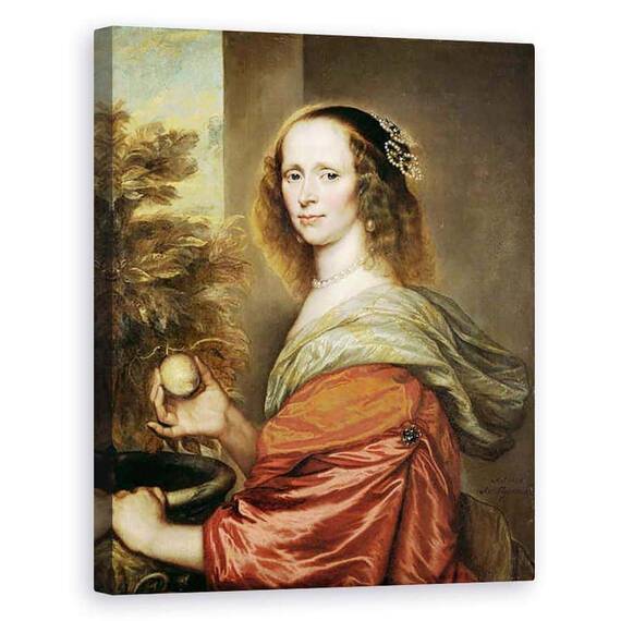 Tablou Canvas - Adriaen Hanneman - Portret De O Femeie - - Roveli