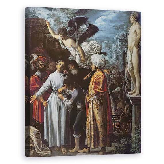 Tablou Canvas - Adam Elsheimer - Sfantul Lawrence pregatit pentru Martiriu - - Roveli