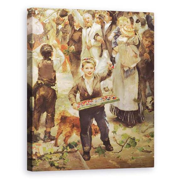 Tablou Canvas - Alfred Roll - 14 Iulie 1880 - - Roveli