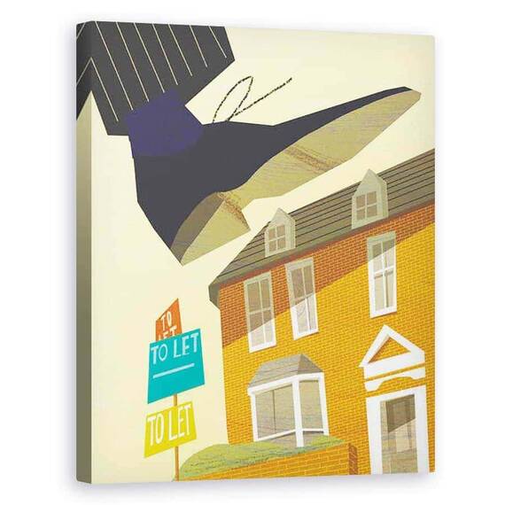 Tablou Canvas - A.Richard Allen - stampilarea pe piata cumpara pentru a lasa, 2016 - - Roveli