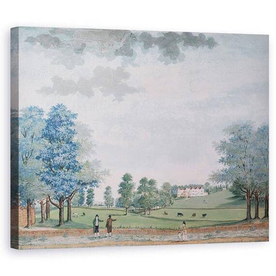 Tablou Canvas - Adam Callander - Casa Mare si Parcul de la Chawton - - Roveli