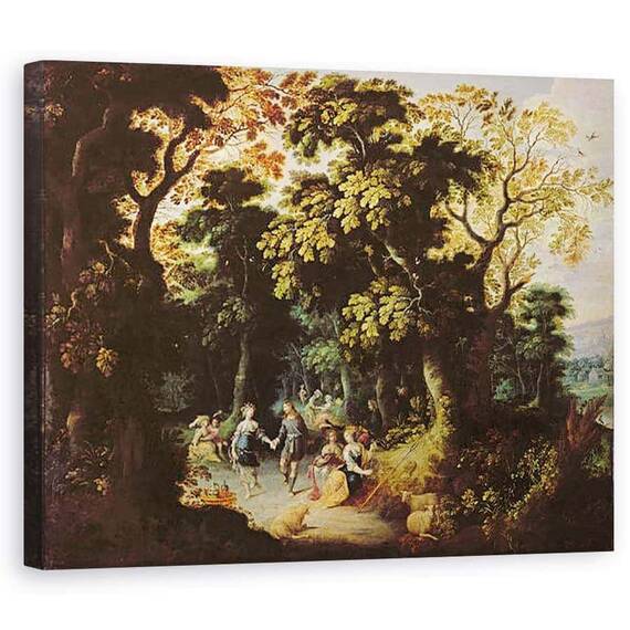 Tablou Canvas - Abraham Govaerts - Dansul in padure - - Roveli