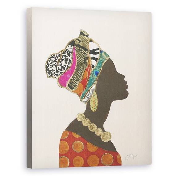 Tablou canvas - Portret Femeie Africana 1, Marime: 75 x 100 cm - - Roveli
