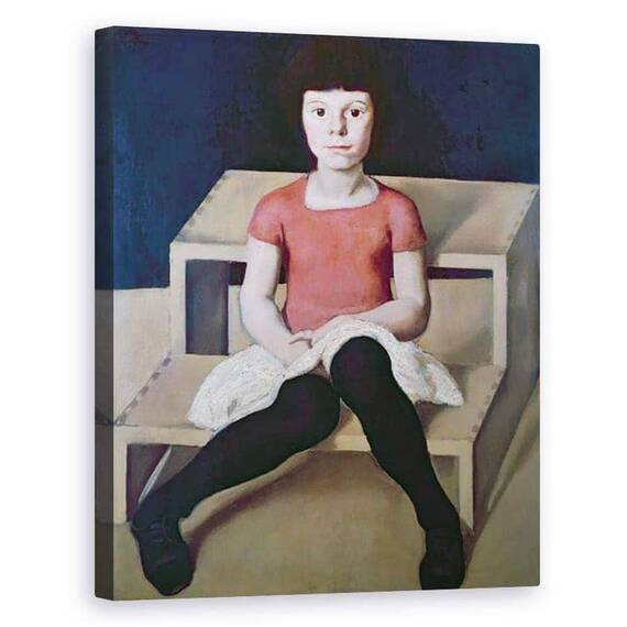 Tablou Canvas - Albin Egger-Lienz - Cea mai tanara fiica a artistului - - Roveli