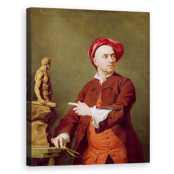 Tablou Canvas - Andrea Soldi - John Michael Rysbrack modelarea statuii lui Terra-Cotta a lui Hercule - - Roveli