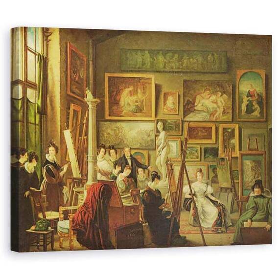 Tablou Canvas - Amelie Legrand de Saint-Aubin - Studioul artistului - - Roveli