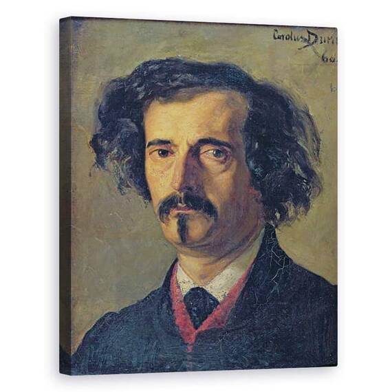 Tablou Canvas - Charles Emile Auguste Carolus-Duran - Portret De Jules Barbey dAurevilly 1808-89 1860 - - Roveli