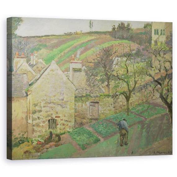 Tablou Canvas - Camille Pissarro - Dealul Schitului, Pontoise - - Roveli