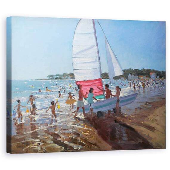 Tablou Canvas - Andrew Macara - Barca cu panze, Palais Sur Mer - - Roveli