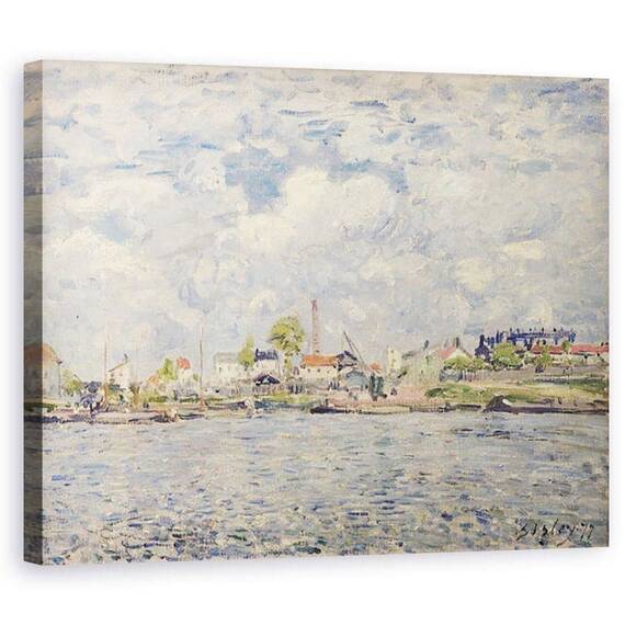 Tablou Canvas - Alfred Sisley - Sena la Point du Jour - - Roveli