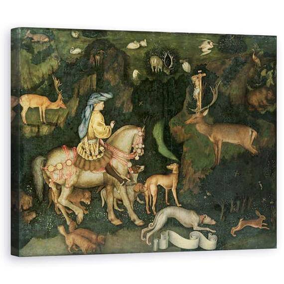 Tablou Canvas - Antonio Pisanello - Viziunea Sfantului Eustachiu - - Roveli