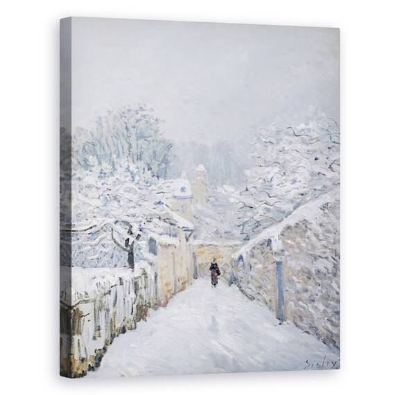 Tablou Canvas - Alfred Sisley - Zapada la Louveciennes - - Roveli