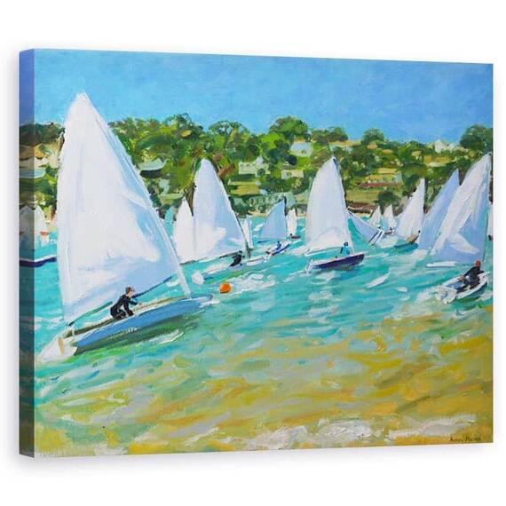 Tablou Canvas - Andrew Macara - Cursa de barca cu panze - - Roveli