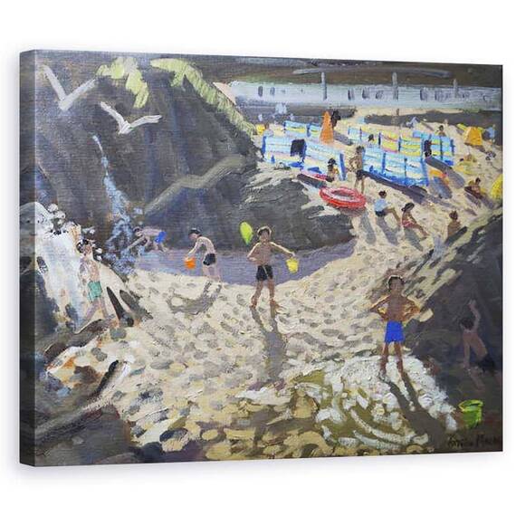Tablou Canvas - Andrew Macara - Cascada, Plaja Porthmeor, St Ives - - Roveli