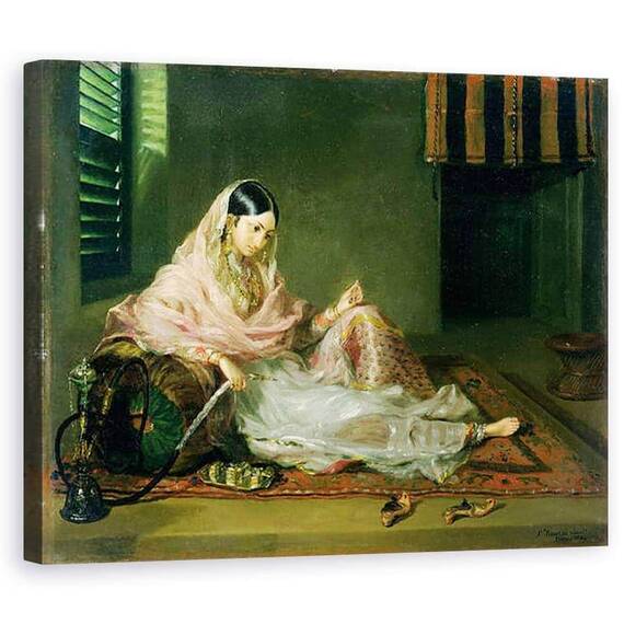 Tablou Canvas - Francesco Renaldi - Doamna musulmana inclinata - - Roveli