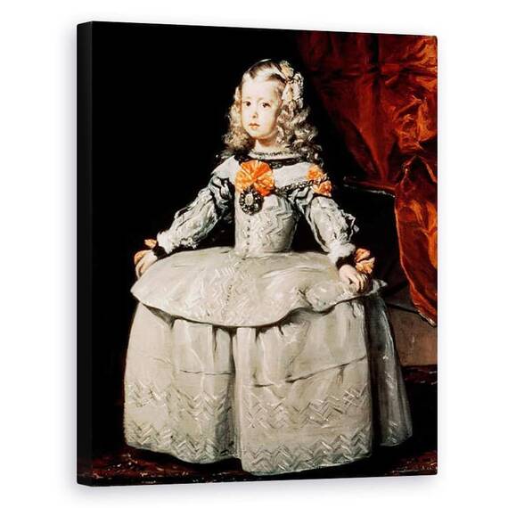 Tablou Canvas - Diego Rodriguez de Silva y Velazquez - Portretul Infantei Margarita 1651-73 in varsta de cinci ani - - Roveli