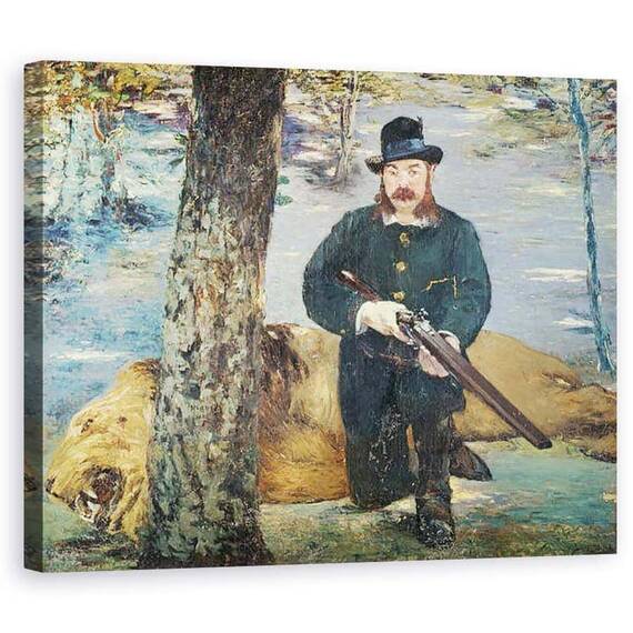 Tablou Canvas - Edouard Manet - Pertuiset, Lion Hunter - - Roveli
