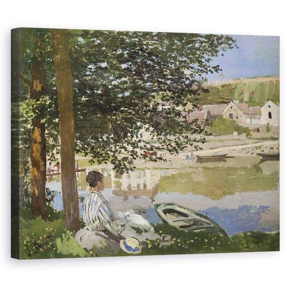 Tablou Canvas - Claude Monet - Pe malul Senei, Bennecourt - - Roveli