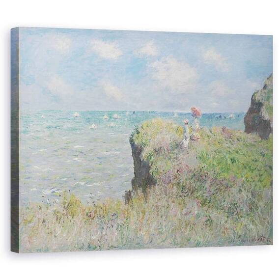 Tablou Canvas - Claude Monet - Cliff Walk la Pourville - - Roveli