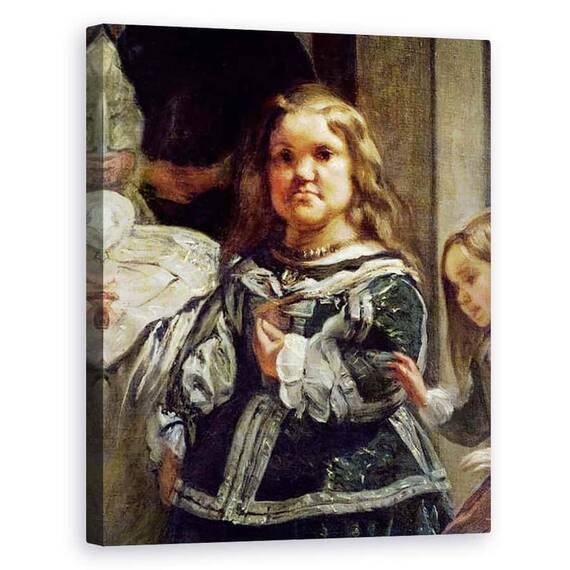 Tablou Canvas - Diego Rodriguez de Silva y Velazquez - Las Meninas sau Familia lui Filip al IV-lea, detaliu I - - Roveli
