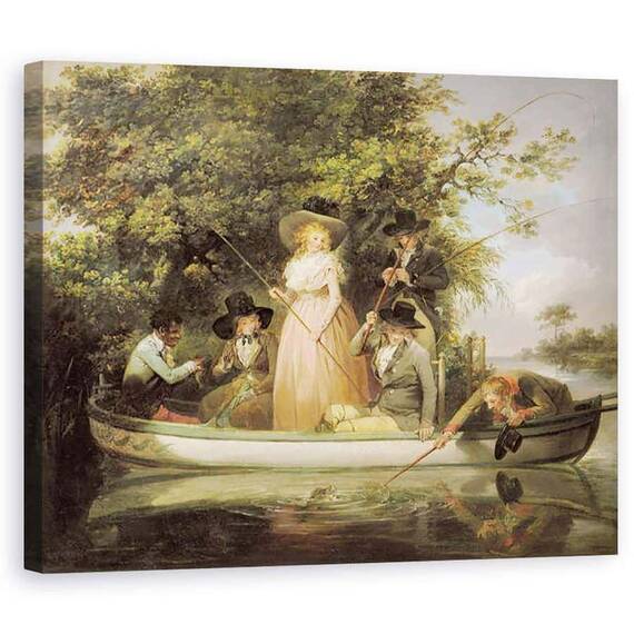 Tablou Canvas - George Morland - O petrecere pescara - - Roveli